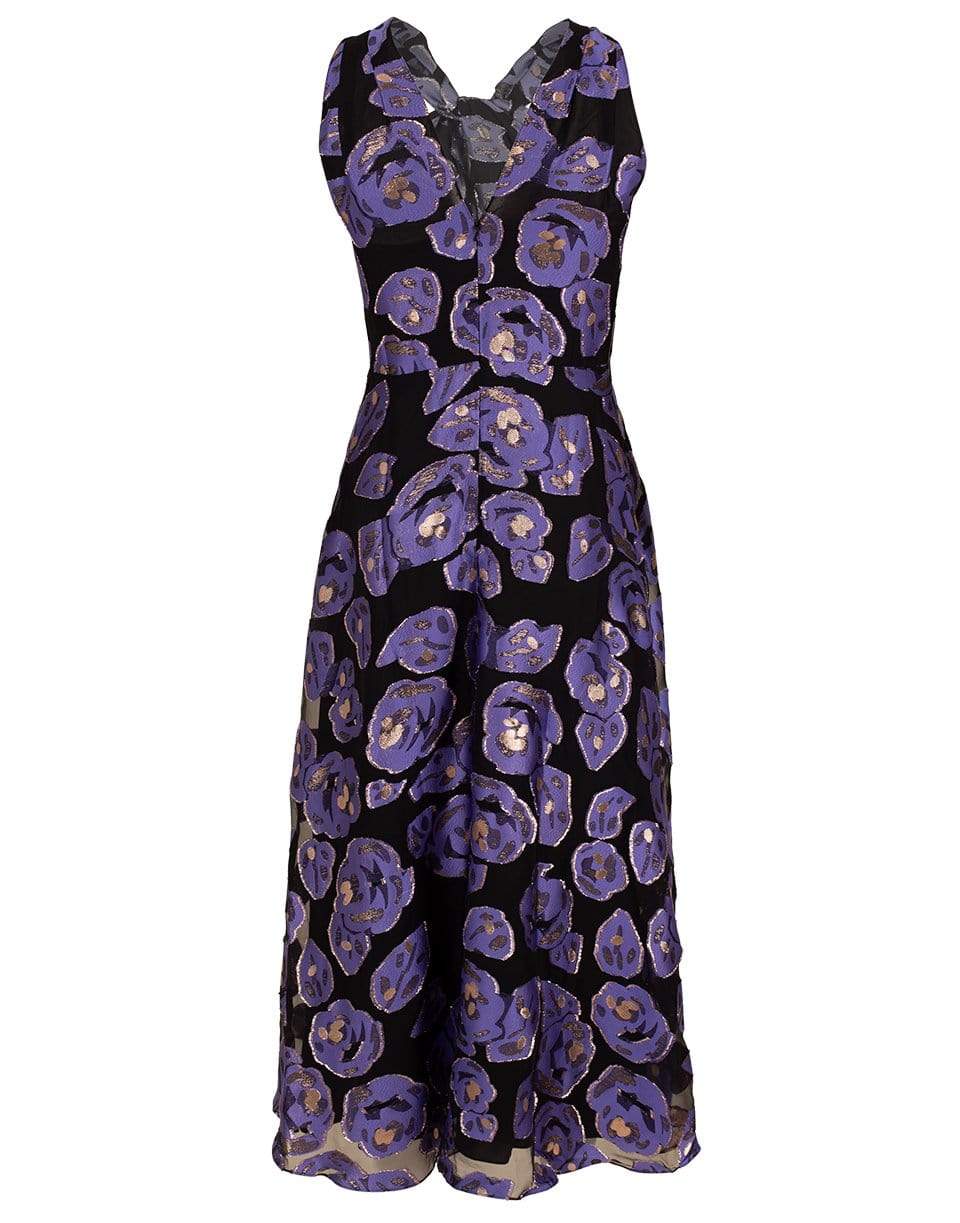 TEMPERLEY LONDON-Grape Honeymoon Ruffle Dress-