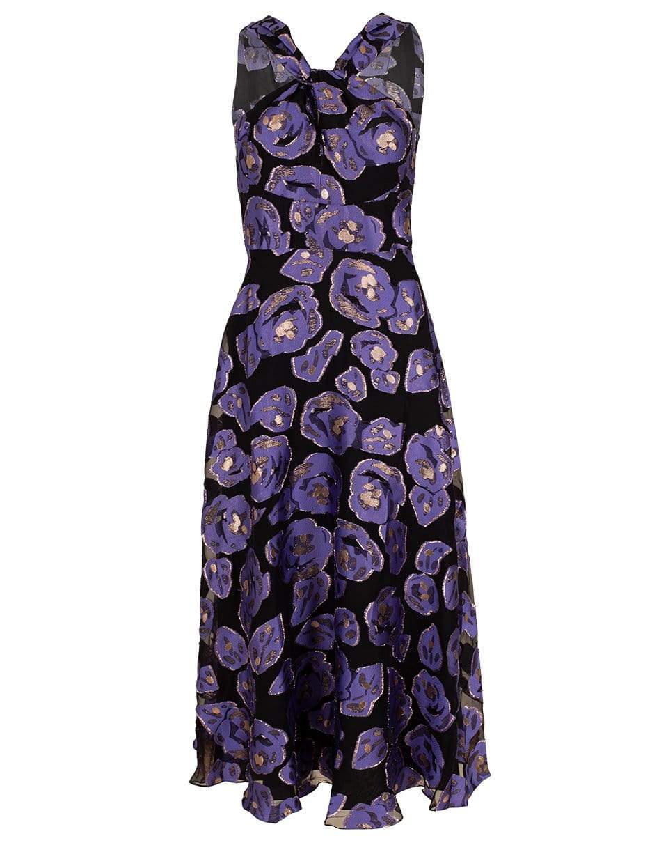 TEMPERLEY LONDON-Grape Honeymoon Ruffle Dress-