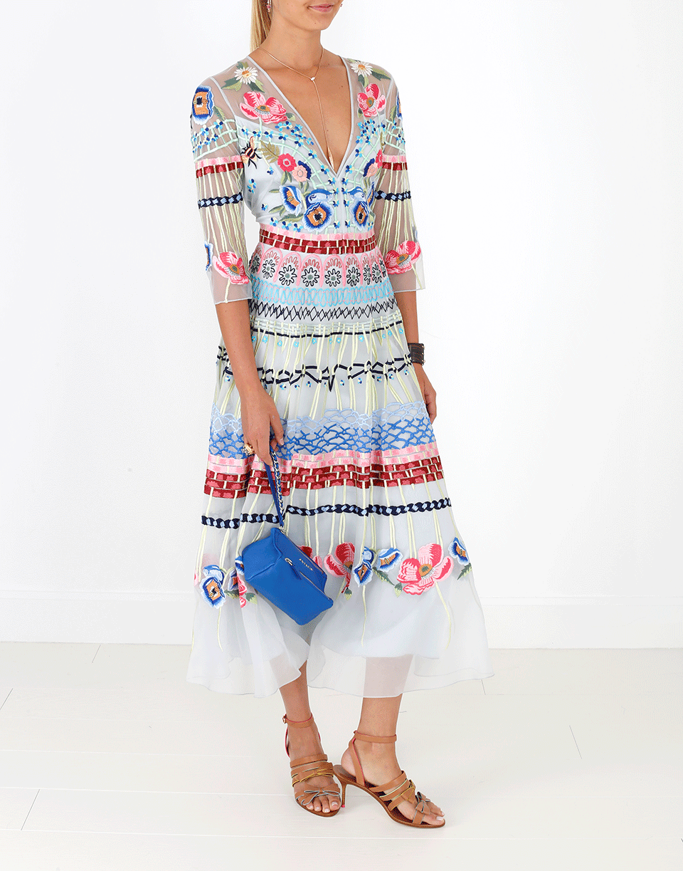 TEMPERLEY LONDON-Aura Embroidered Dress-
