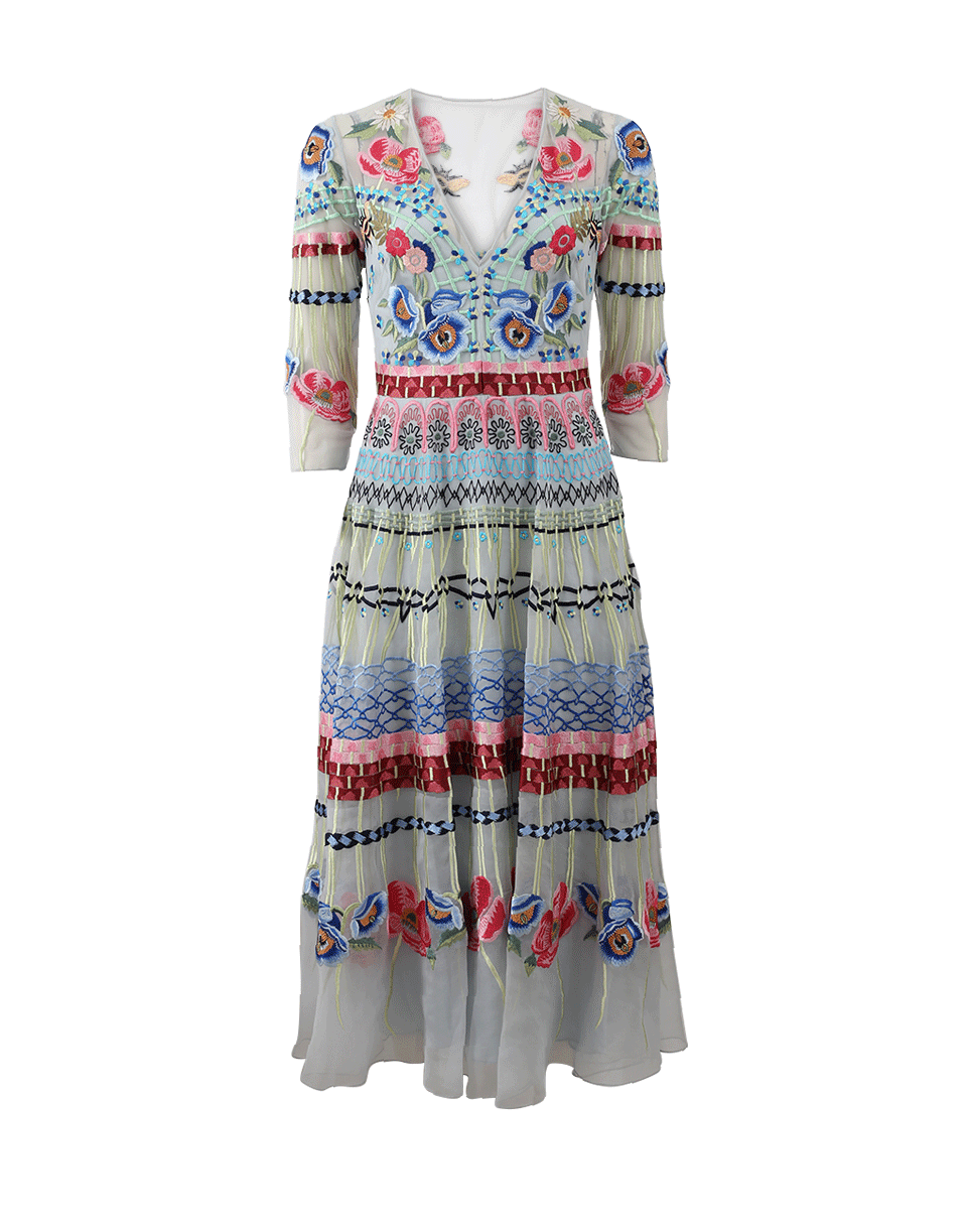 TEMPERLEY LONDON-Aura Embroidered Dress-