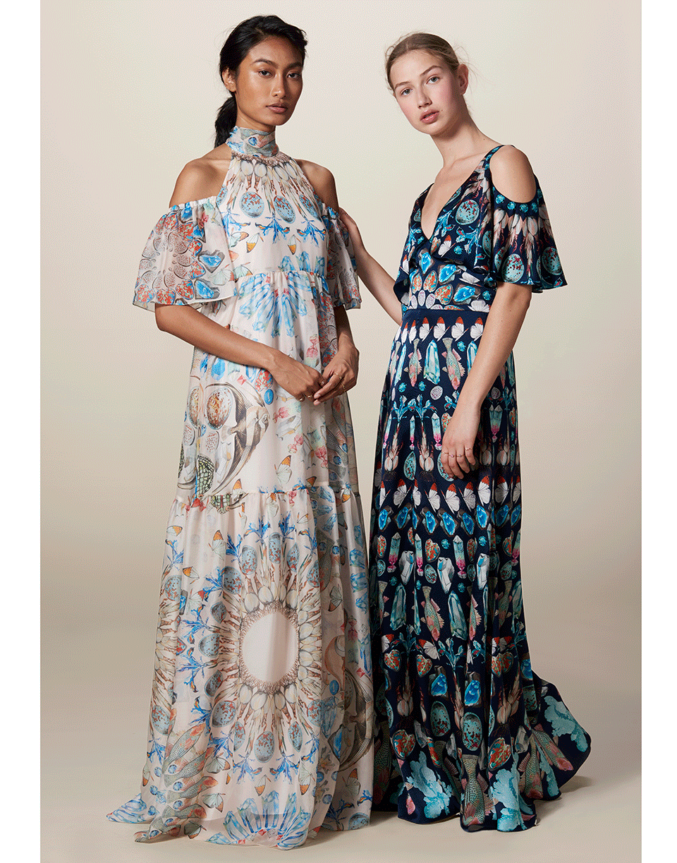TEMPERLEY LONDON-Quartz Printed Dress-
