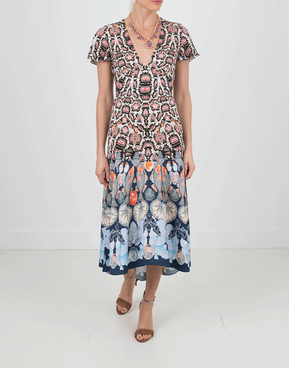 TEMPERLEY LONDON-Spiral Printed Dress-