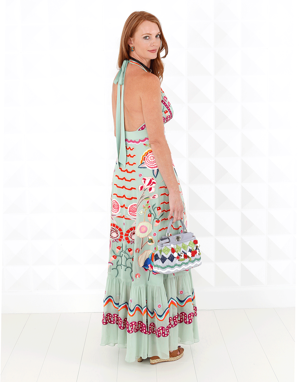 TEMPERLEY LONDON-Chimera Gown-CELADON