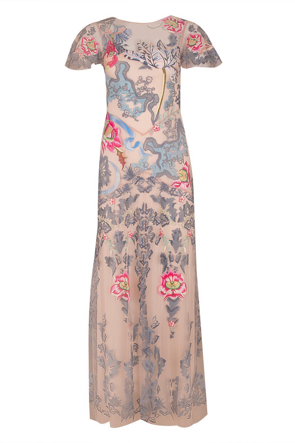 Bilbao Gown-ROSEWATR-4-CLOTHINGDRESSGOWN-TEMPERLEY LONDON
