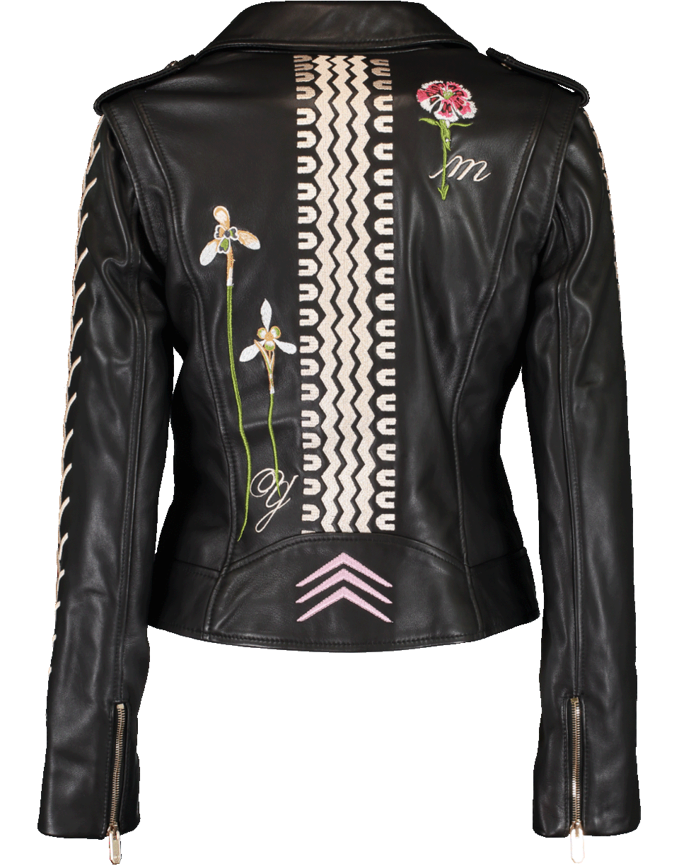 TEMPERLEY LONDON-Ryder Embroidered Leather Jacket-