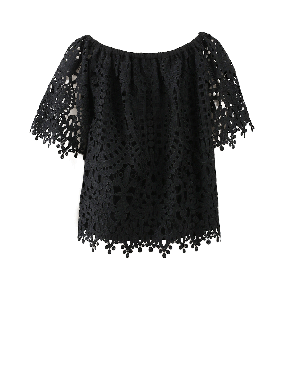 TEMPERLEY LONDON-Berry Lace Top-