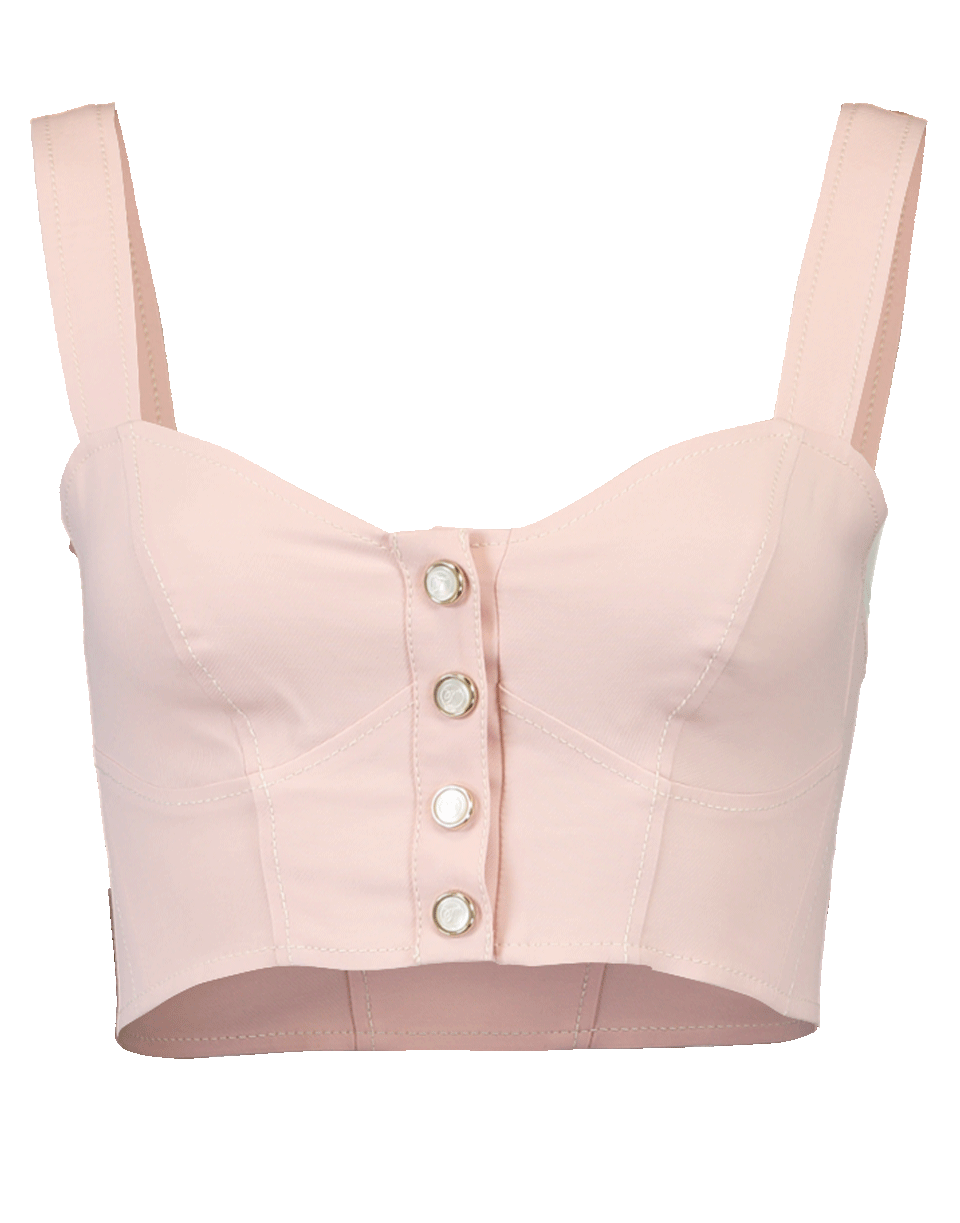 TEMPERLEY LONDON-Ocean Cropped Top-POWDER