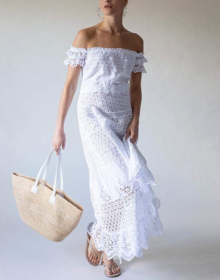 TEMPTATION POSITANO-Malta Off Shoulder Tea Length Dress-