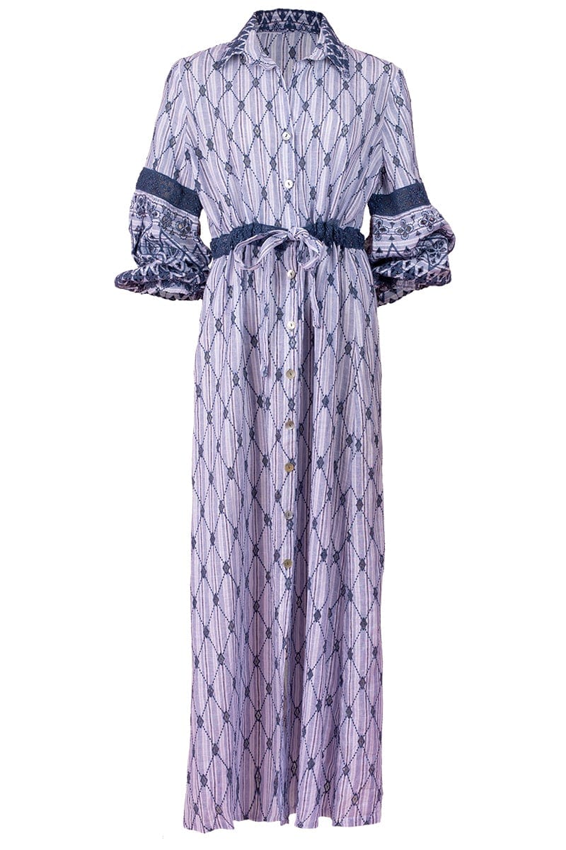 TEMPTATION POSITANO-Aura Long Sleeve Shirt Dress-
