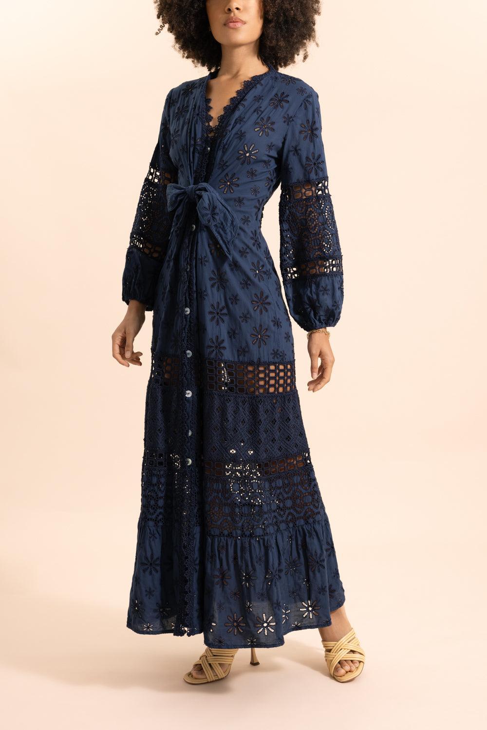 Noce Dress-BLUE-XS-CLOTHINGDRESSCASUAL-TEMPTATION POSITANO