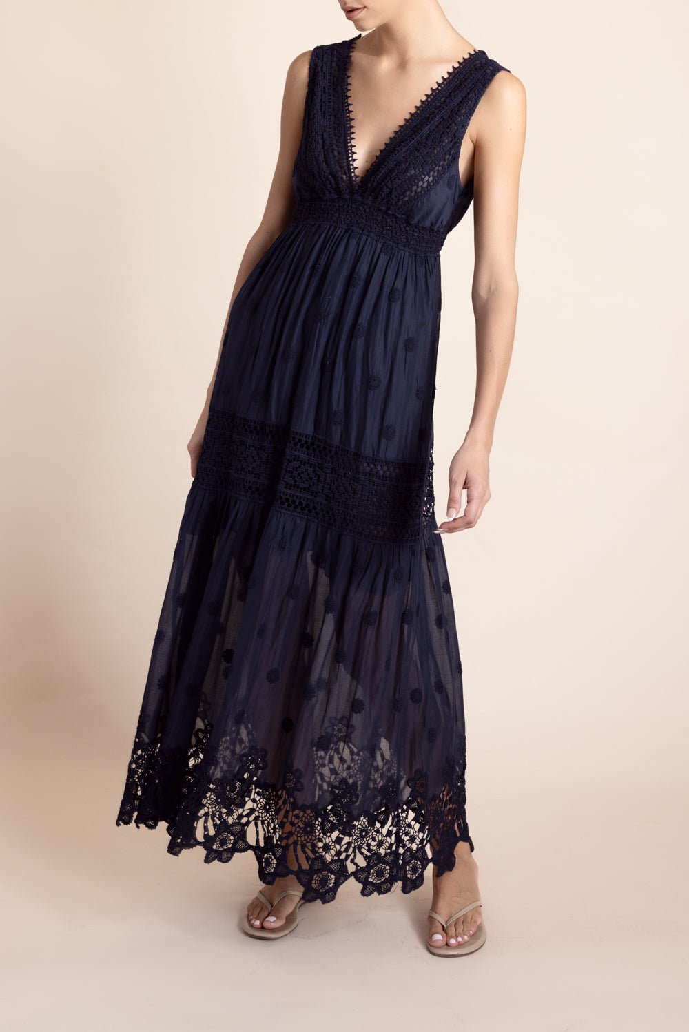 TEMPTATION POSITANO-Selma Dress - Navy-