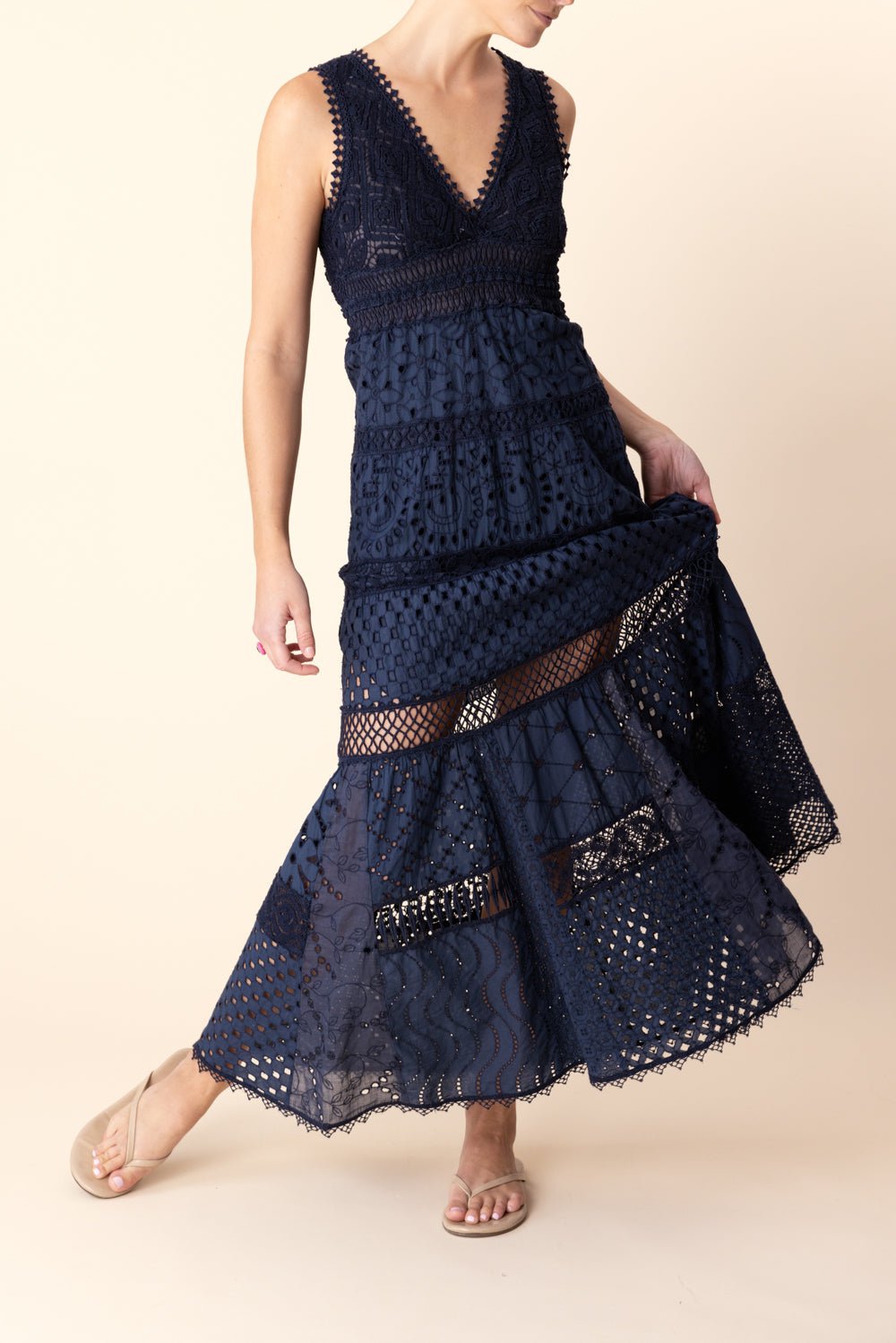 TEMPTATION POSITANO-Titanic Dress - Navy-