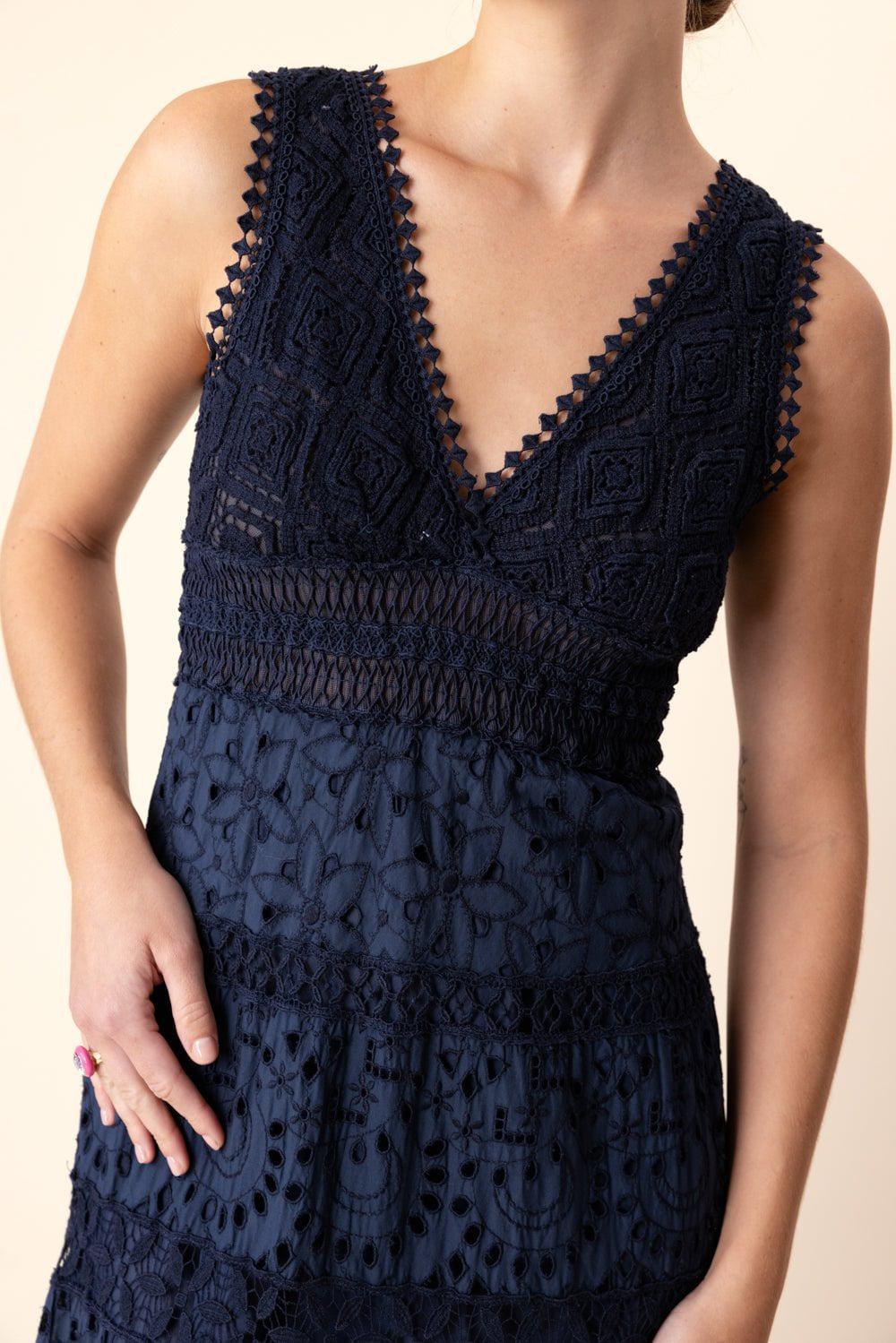 TEMPTATION POSITANO-Titanic Dress - Navy-