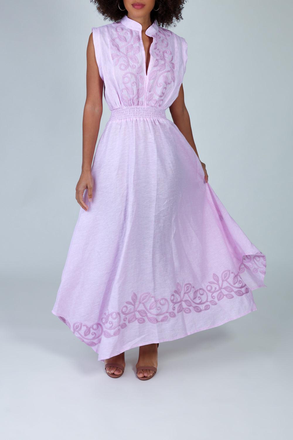 Melette Dress-PINK-XS-CLOTHINGDRESSCASUAL-TEMPTATION POSITANO