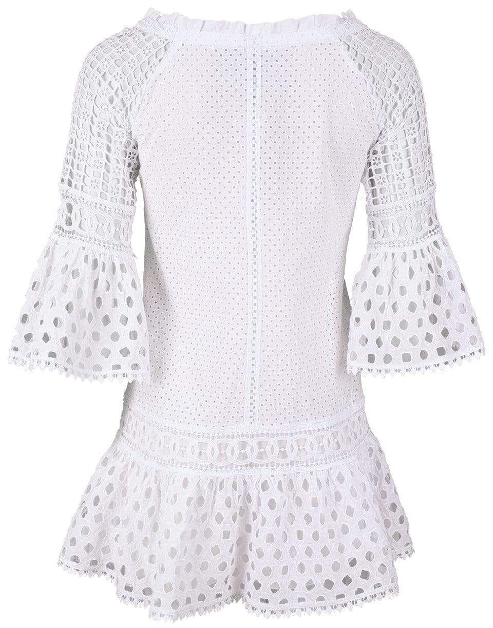 TEMPTATION POSITANO-Lussemburgo Embroidered Off The Shoulder Mini Dress-