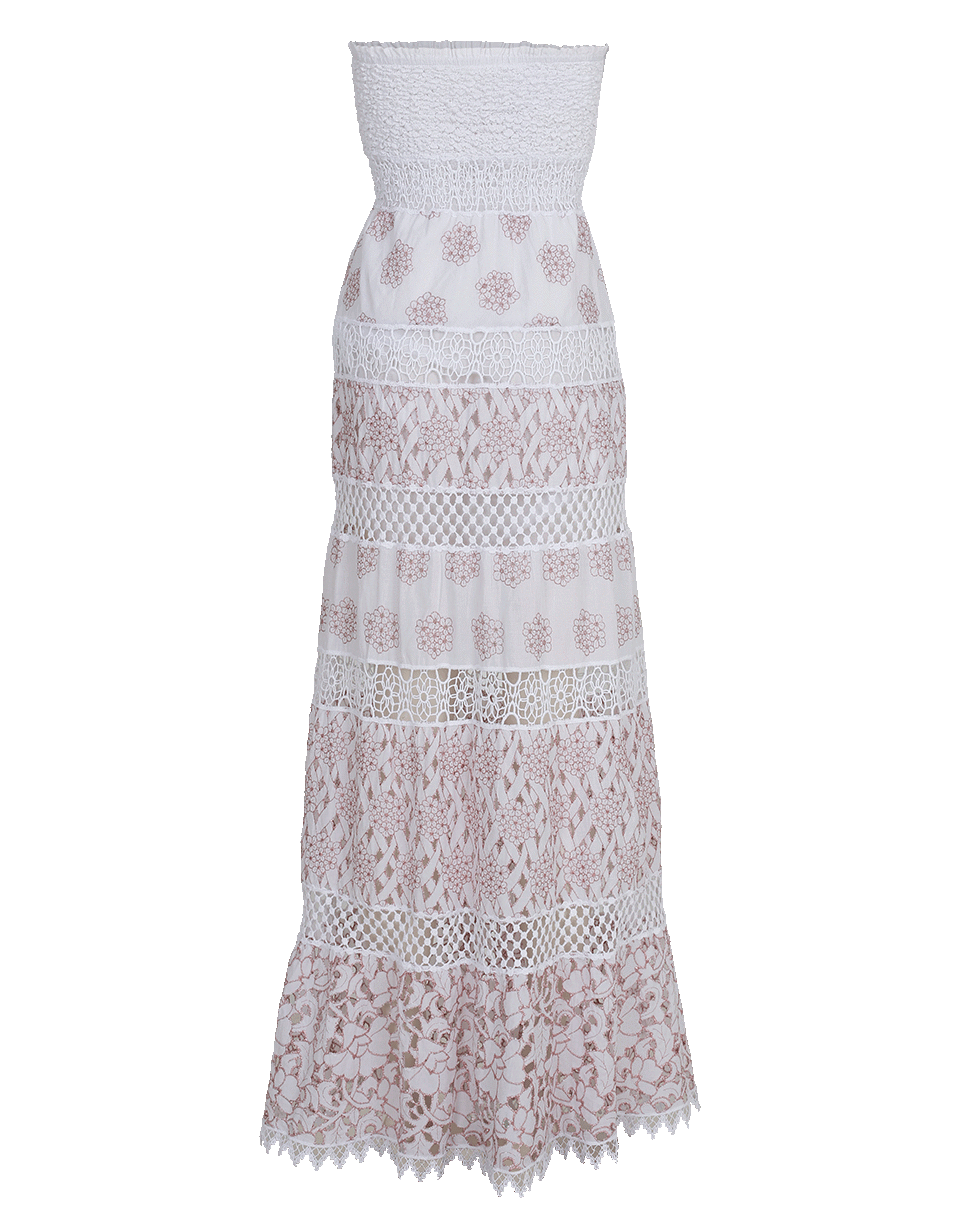 TEMPTATION POSITANO-Smock Strapless Maxi Dress-