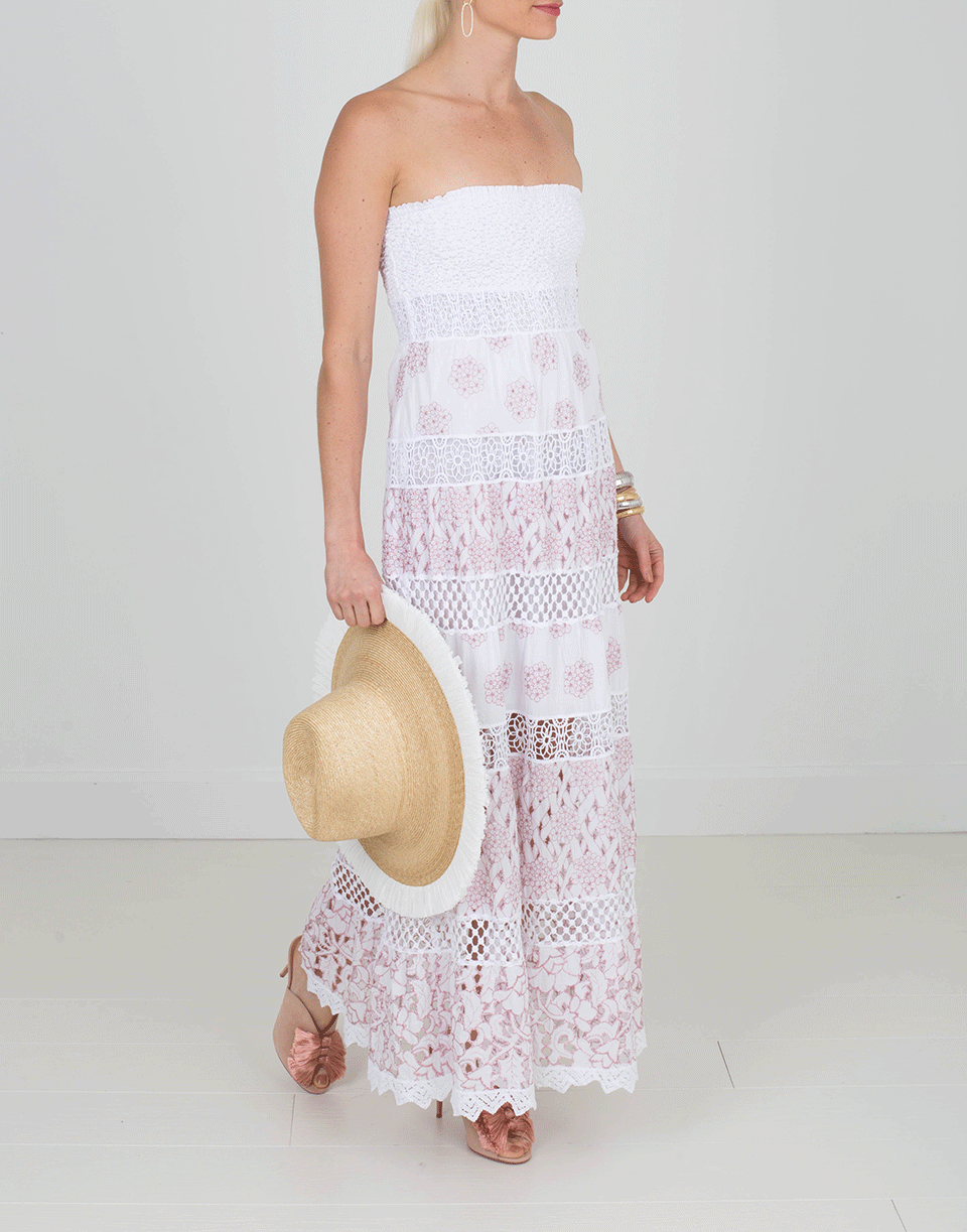TEMPTATION POSITANO-Smock Strapless Maxi Dress-