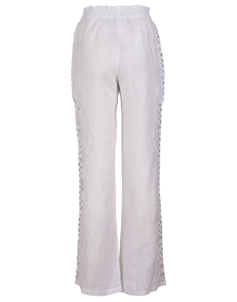 TEMPTATION POSITANO-Azul Pull On Linen Pant-