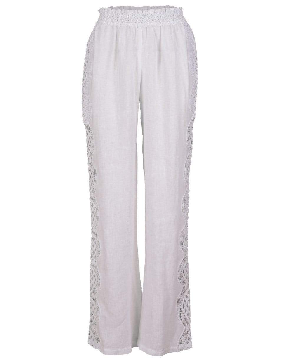 TEMPTATION POSITANO-Azul Pull On Linen Pant-