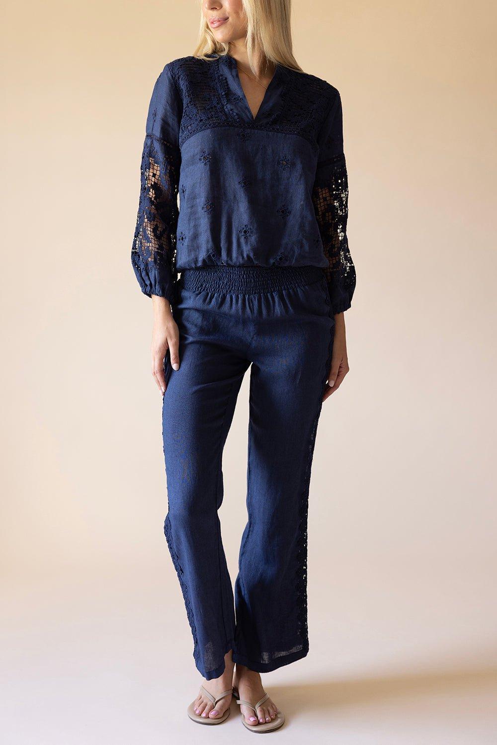 TEMPTATION POSITANO-Lava Pant - Navy-
