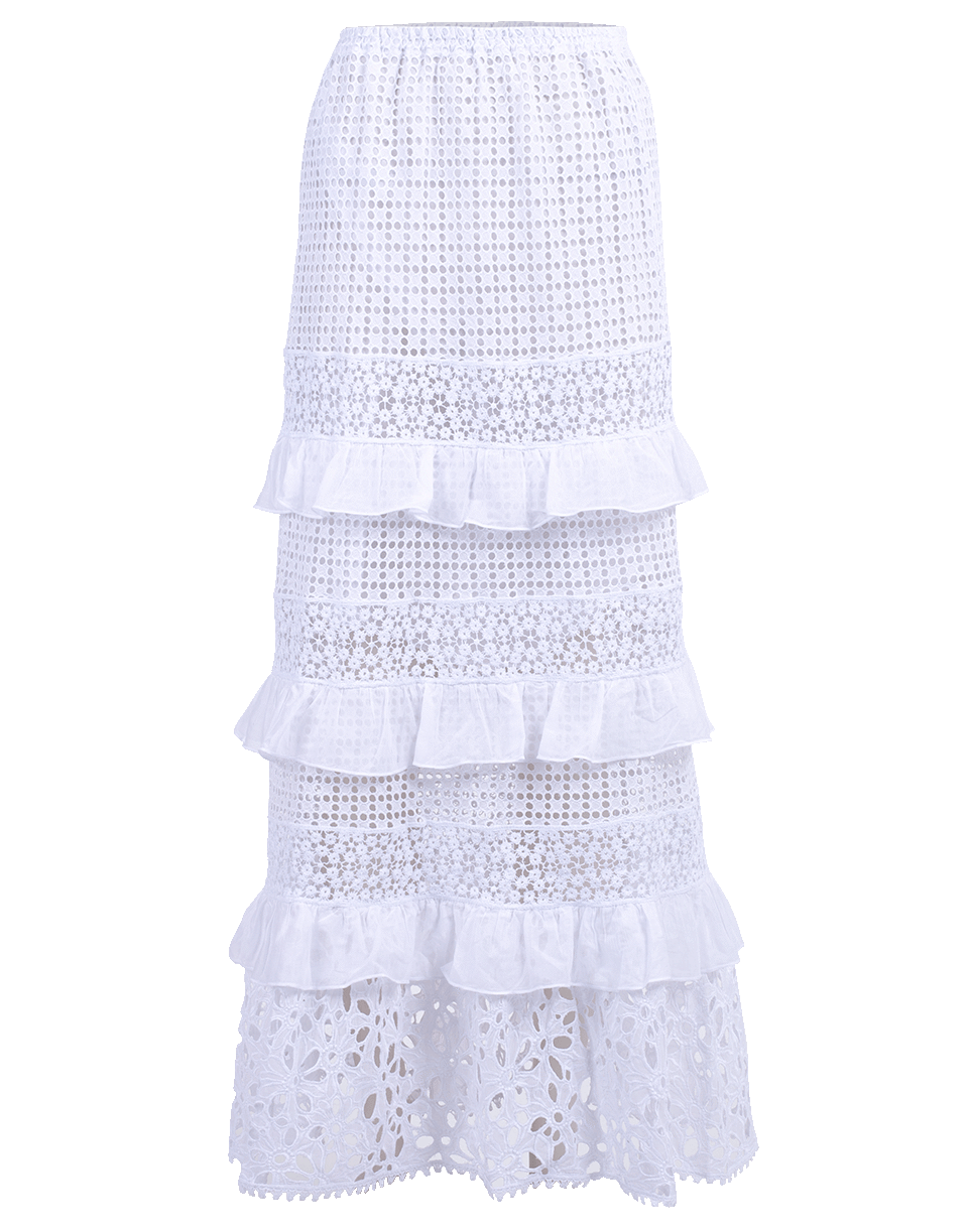 TEMPTATION POSITANO-Long Ruffle Cesena Skirt-