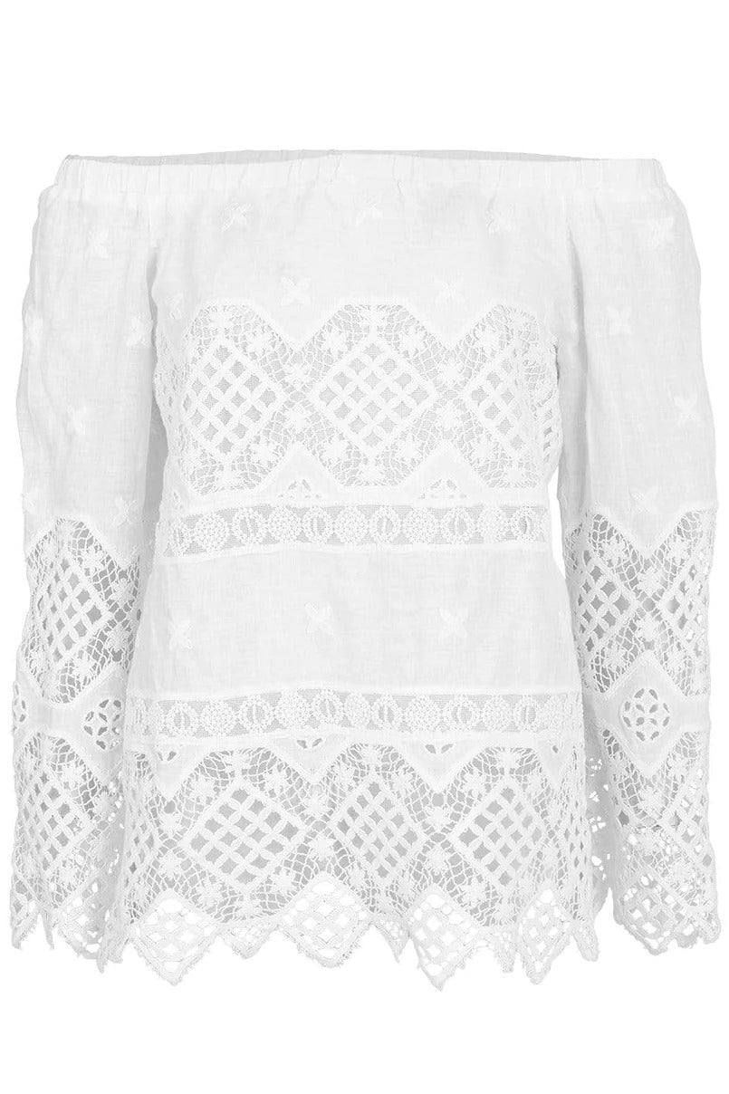 TEMPTATION POSITANO-White Buenos Aires Top-