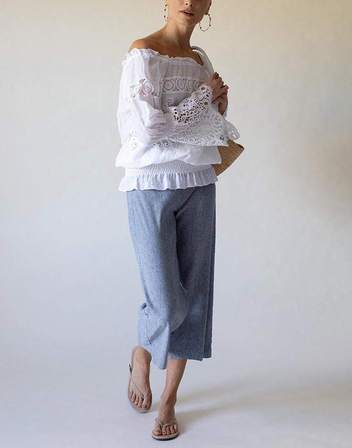 TEMPTATION POSITANO-Valencia Off Shoulder Top-