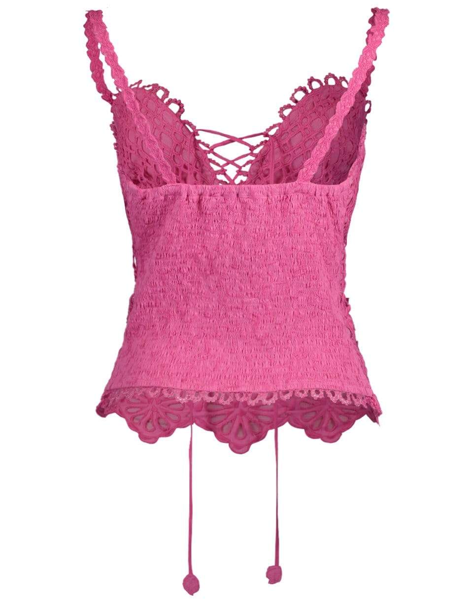 TEMPTATION POSITANO-Peru Strapless Top-HOT PINK
