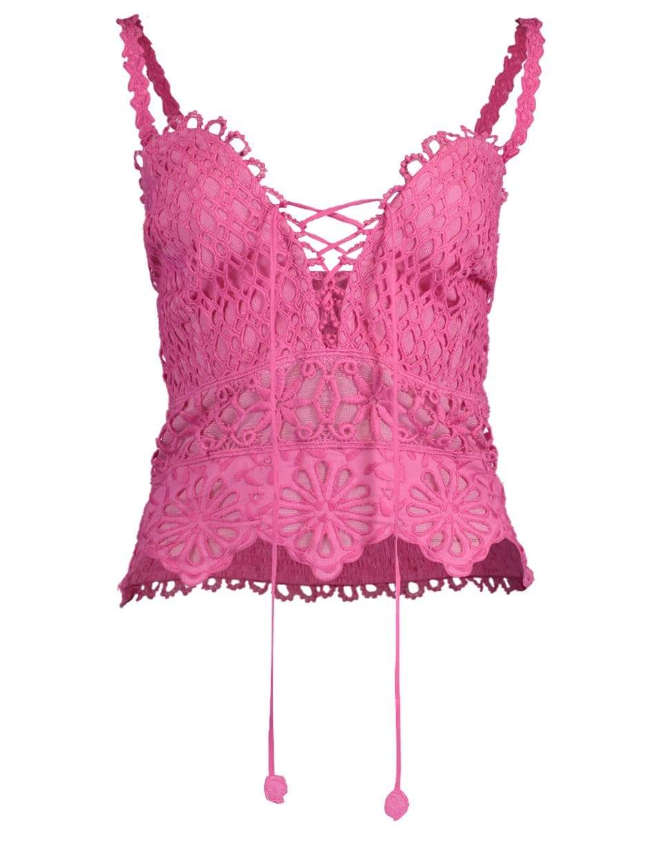 TEMPTATION POSITANO-Peru Strapless Top-HOT PINK