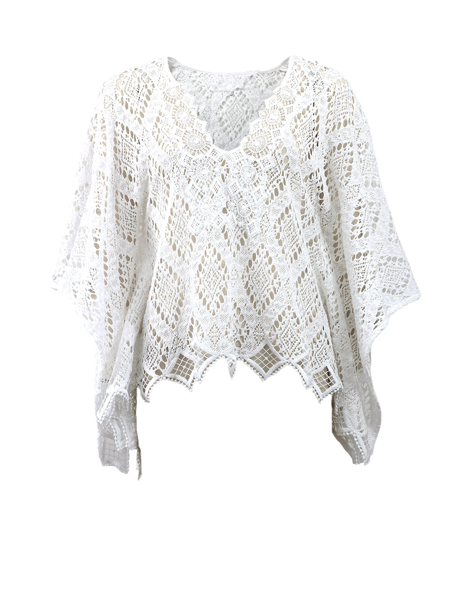 TEMPTATION POSITANO-Corona Crochet Caftan Top-