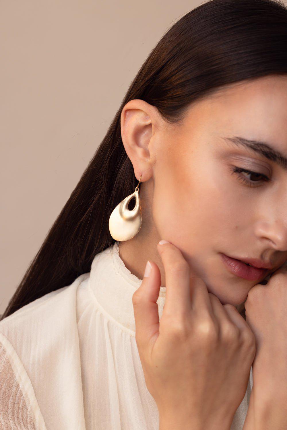 TEN THOUSAND THINGS-Peacock Eye Earrings-YELLOW GOLD