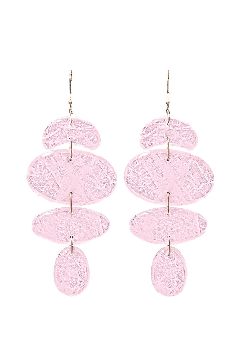 TEN THOUSAND THINGS-Small Morganite Totem Earrings-YELLOW GOLD