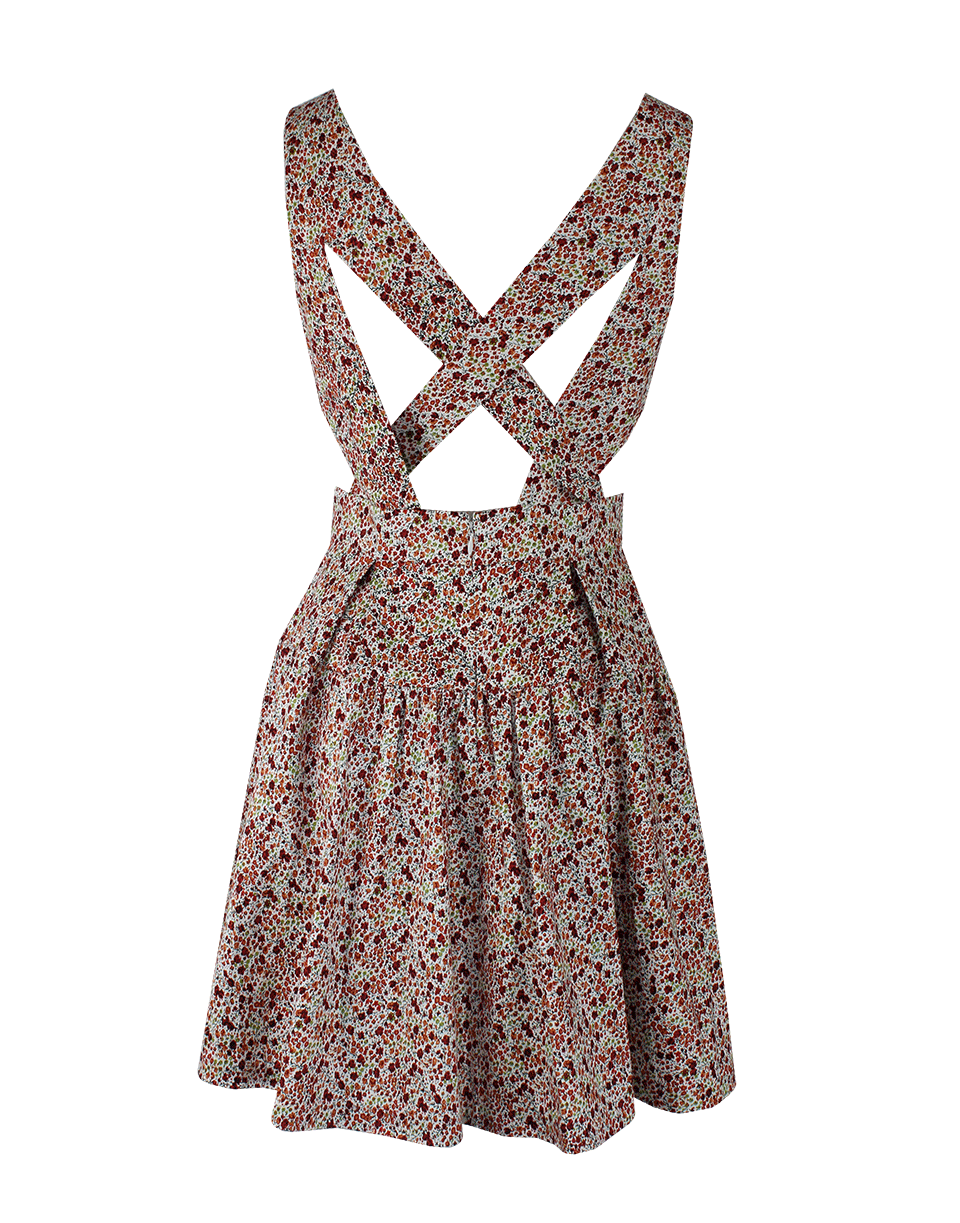 THAKOON ADDITION-Criss Cross Back Flower Print Dress-