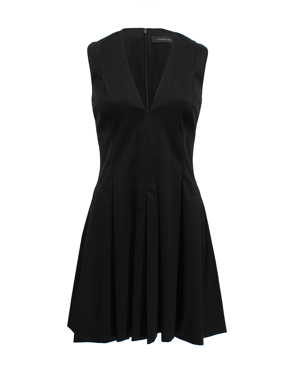 THAKOON-Sleeveless Seamed Waist Dress-