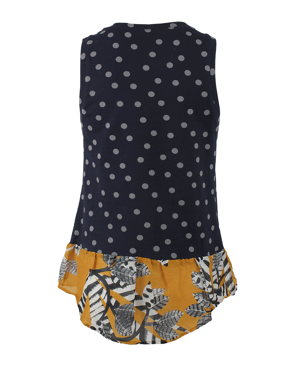 THAKOON-Sleeveless Combo Print Top-