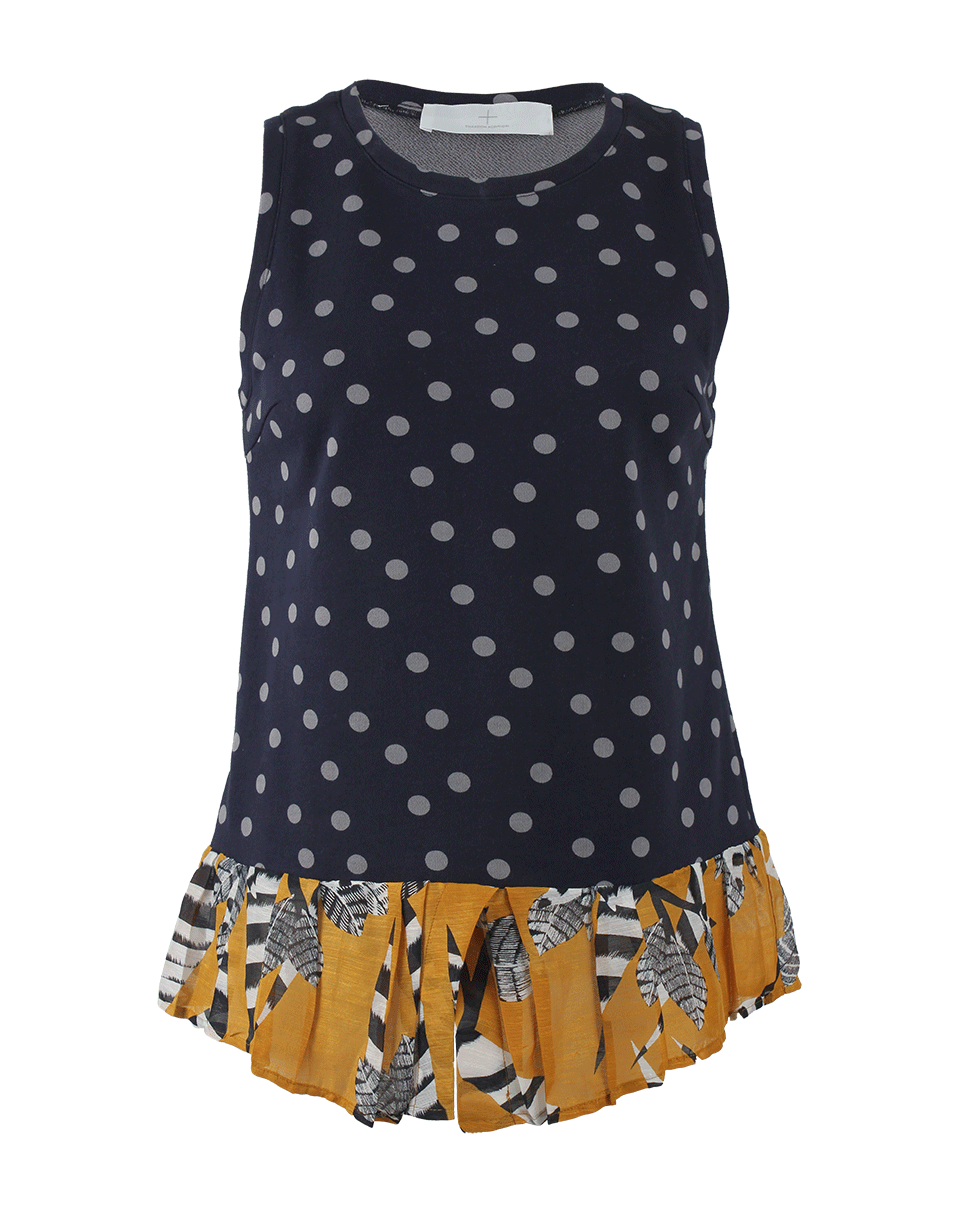 THAKOON-Sleeveless Combo Print Top-