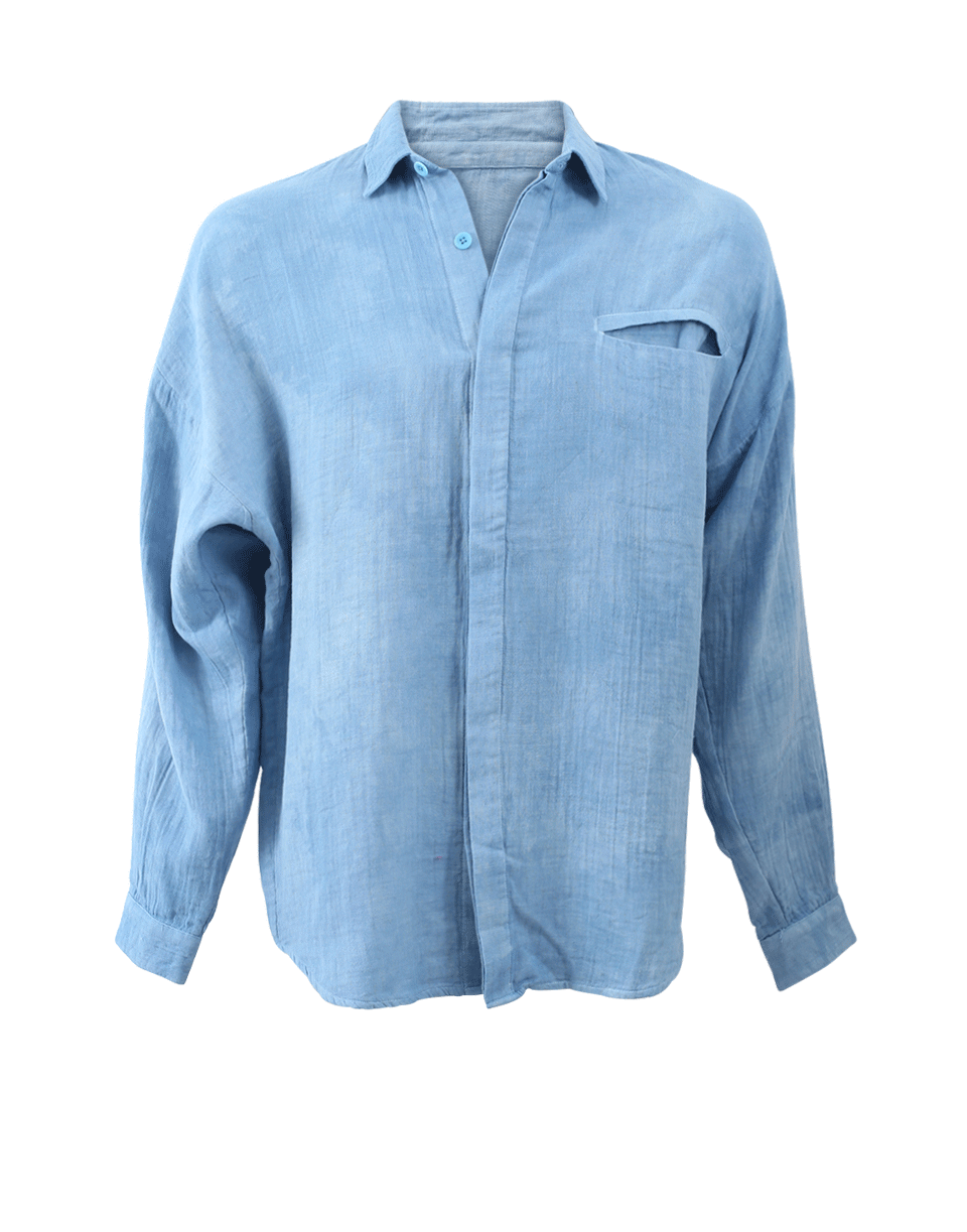 THE ELDER STATESMAN-Guaze Pocket Shirt-