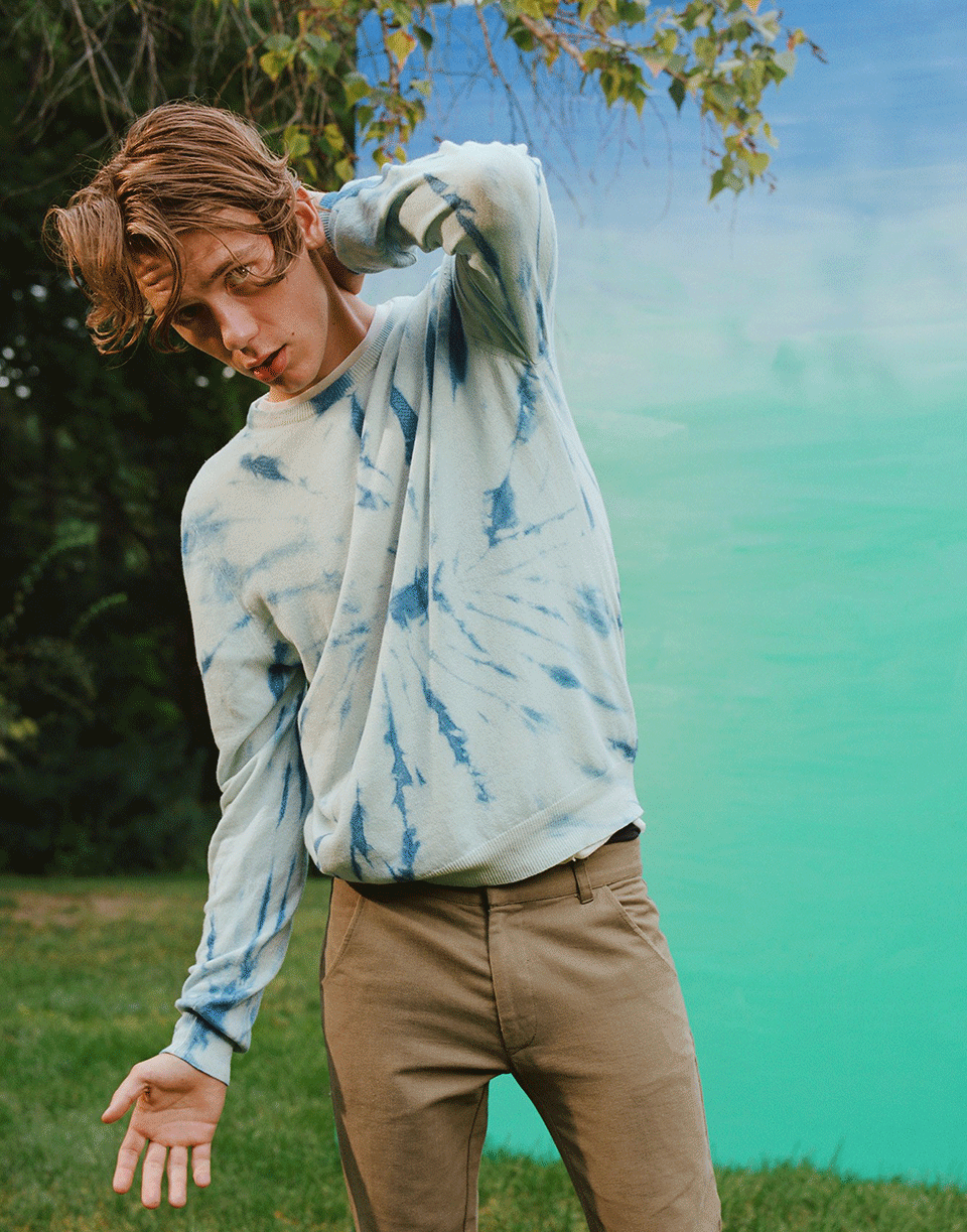 THE ELDER STATESMAN-Billy Tie Dye Pullover-