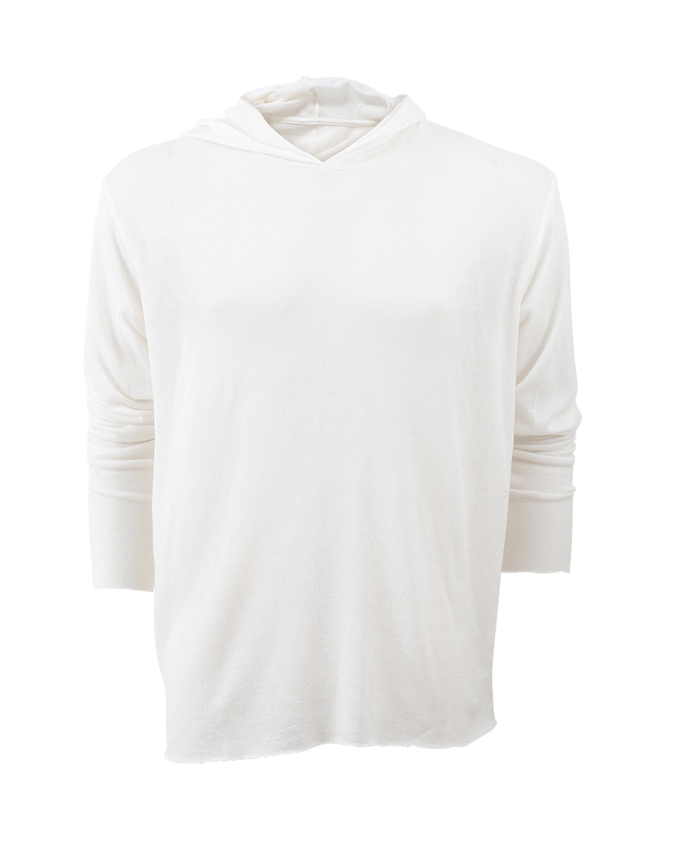 THE ELDER STATESMAN-Cashmere Hooded Tee-