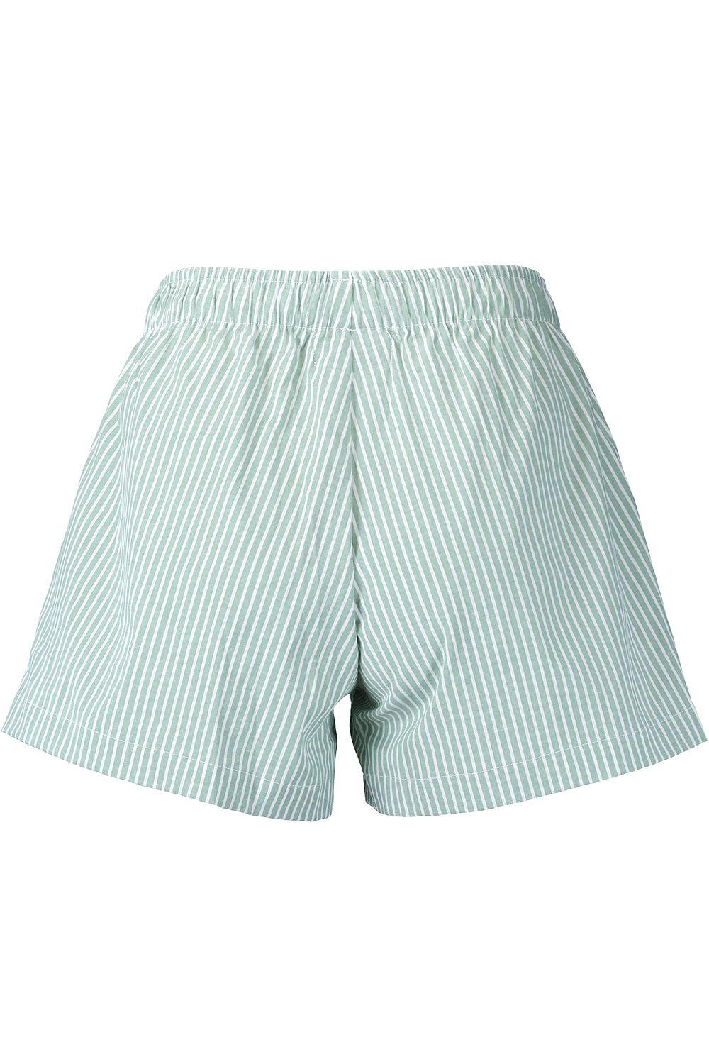 Flutter Short - Green White-STRIPE-1-CLOTHINGPANTSHORT-The Lady & The Sailor x Marissa Collections