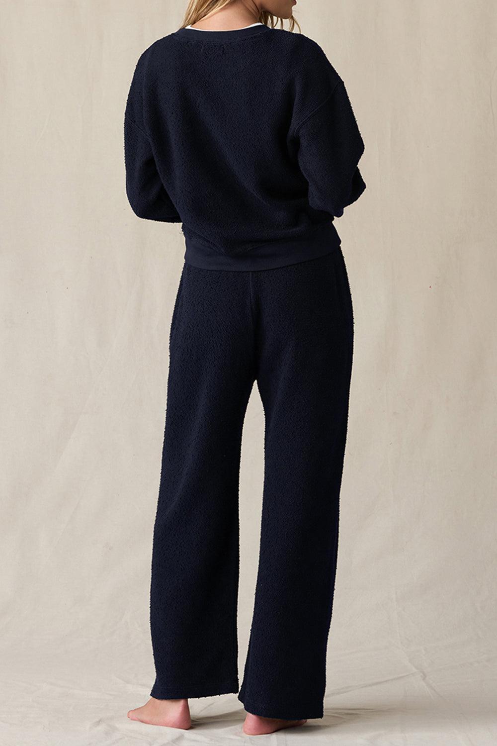 Everyday Pant - Navy-BLUE-1-CLOTHINGPANTWIDE LEG-The Lady & The Sailor x Marissa Collections