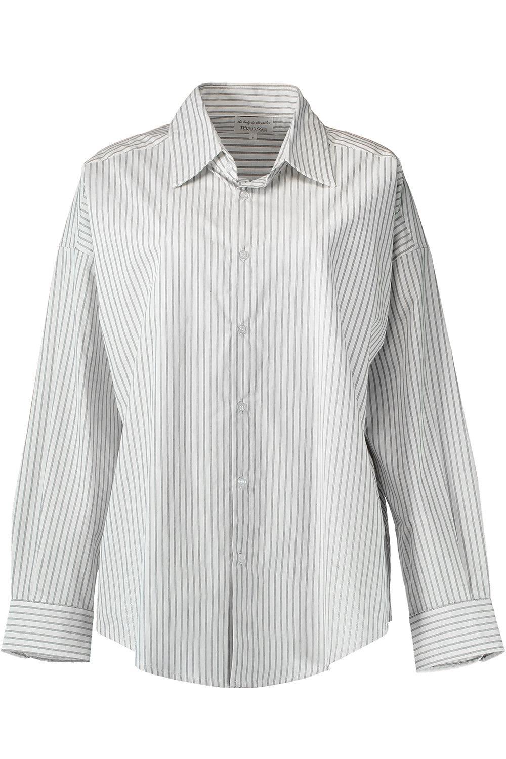 Sunday Shirt - Ivory Black Stripe