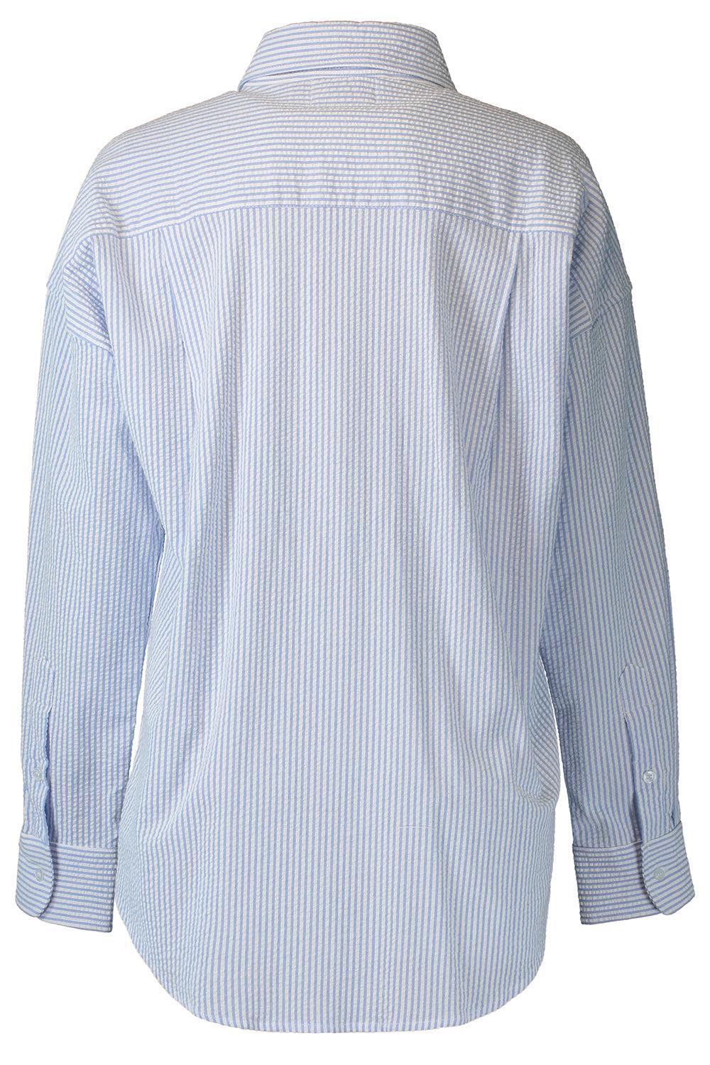 Sunday Shirt - Blue White-STRIPE-1-CLOTHINGTOPBLOUSE-The Lady & The Sailor x Marissa Collections