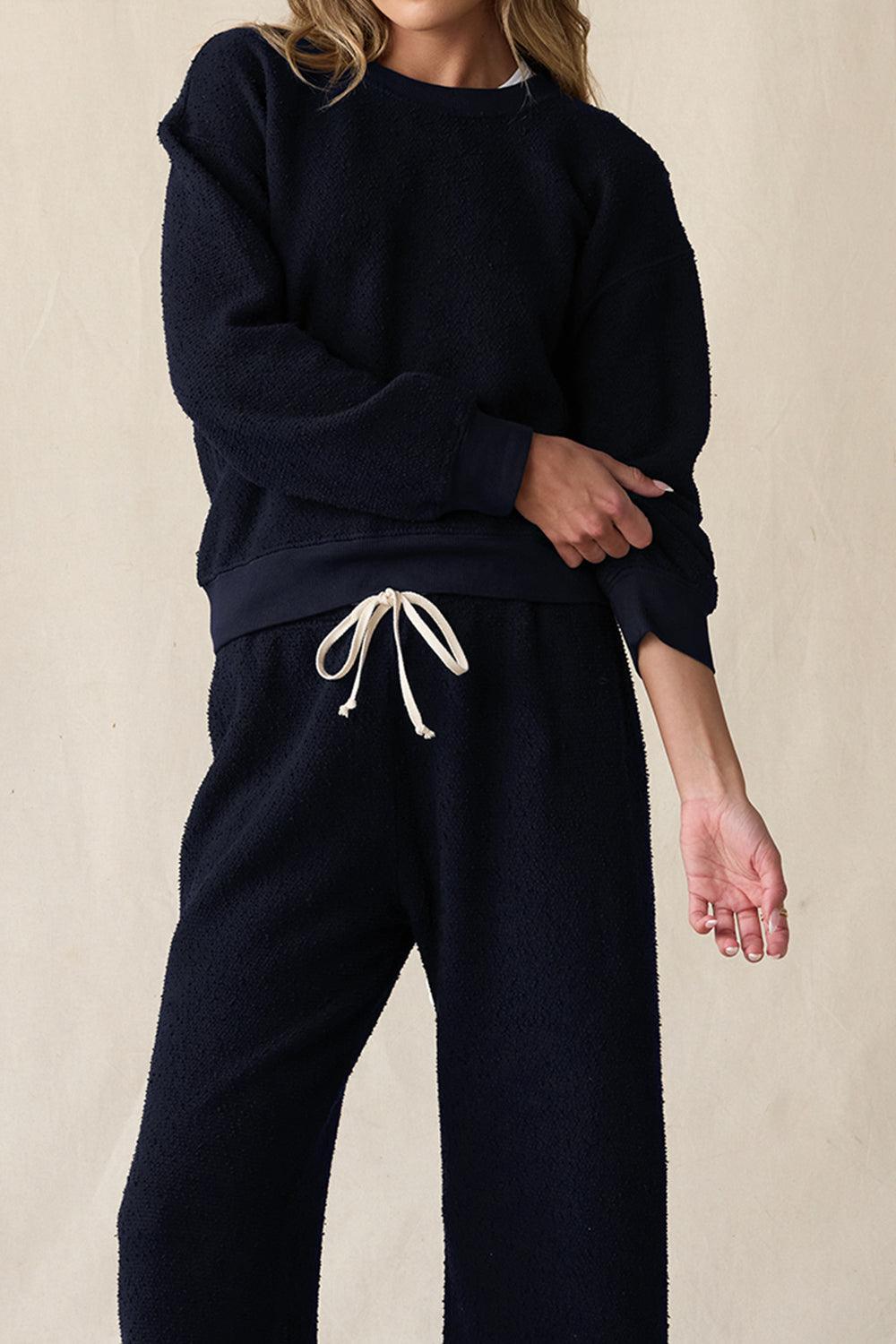 Classic Crewneck Sweater - Navy-BLUE-1-CLOTHINGTOPKNITS-The Lady & The Sailor x Marissa Collections