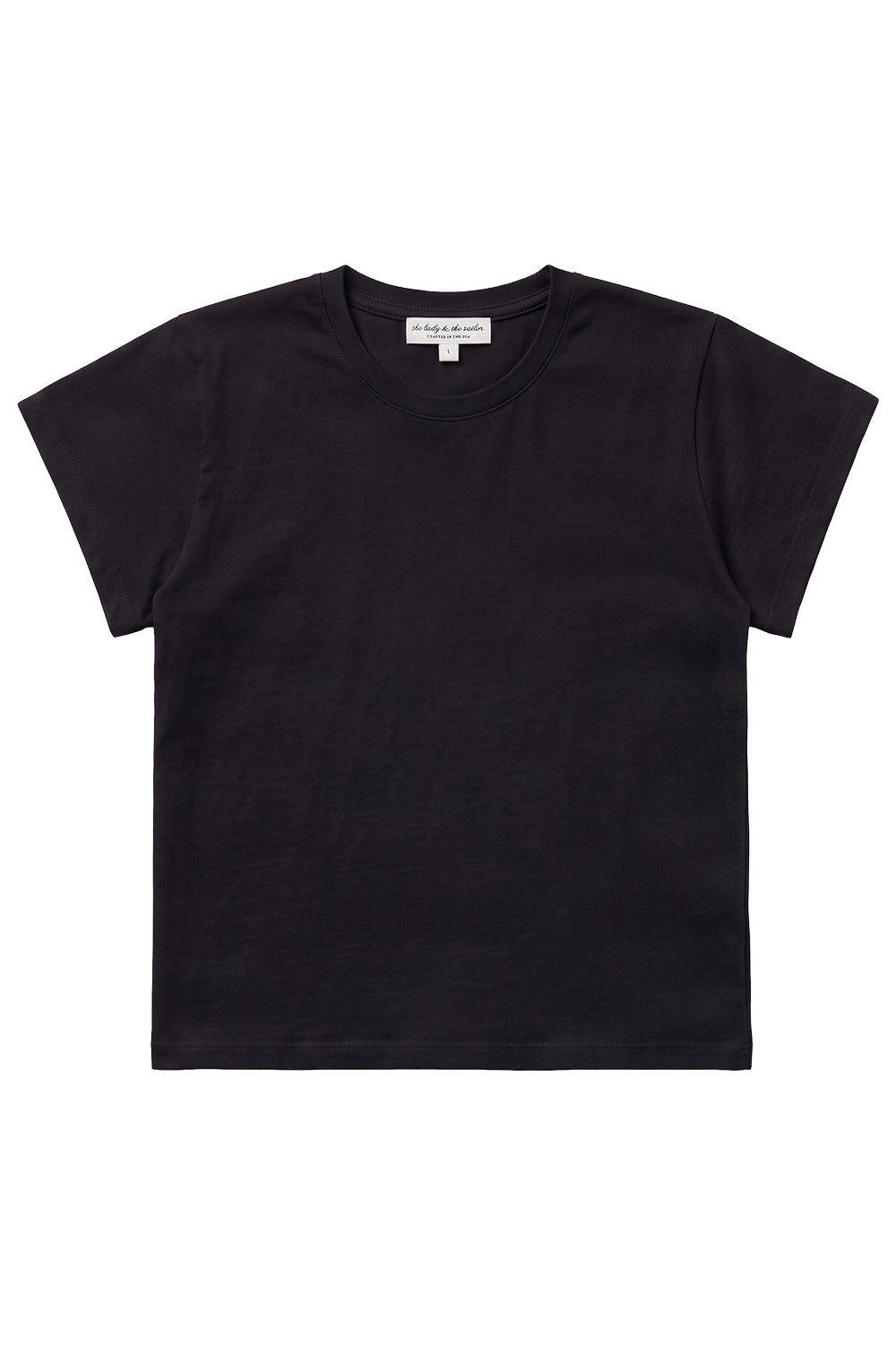 Shrunken Boyfriend Tee - Black