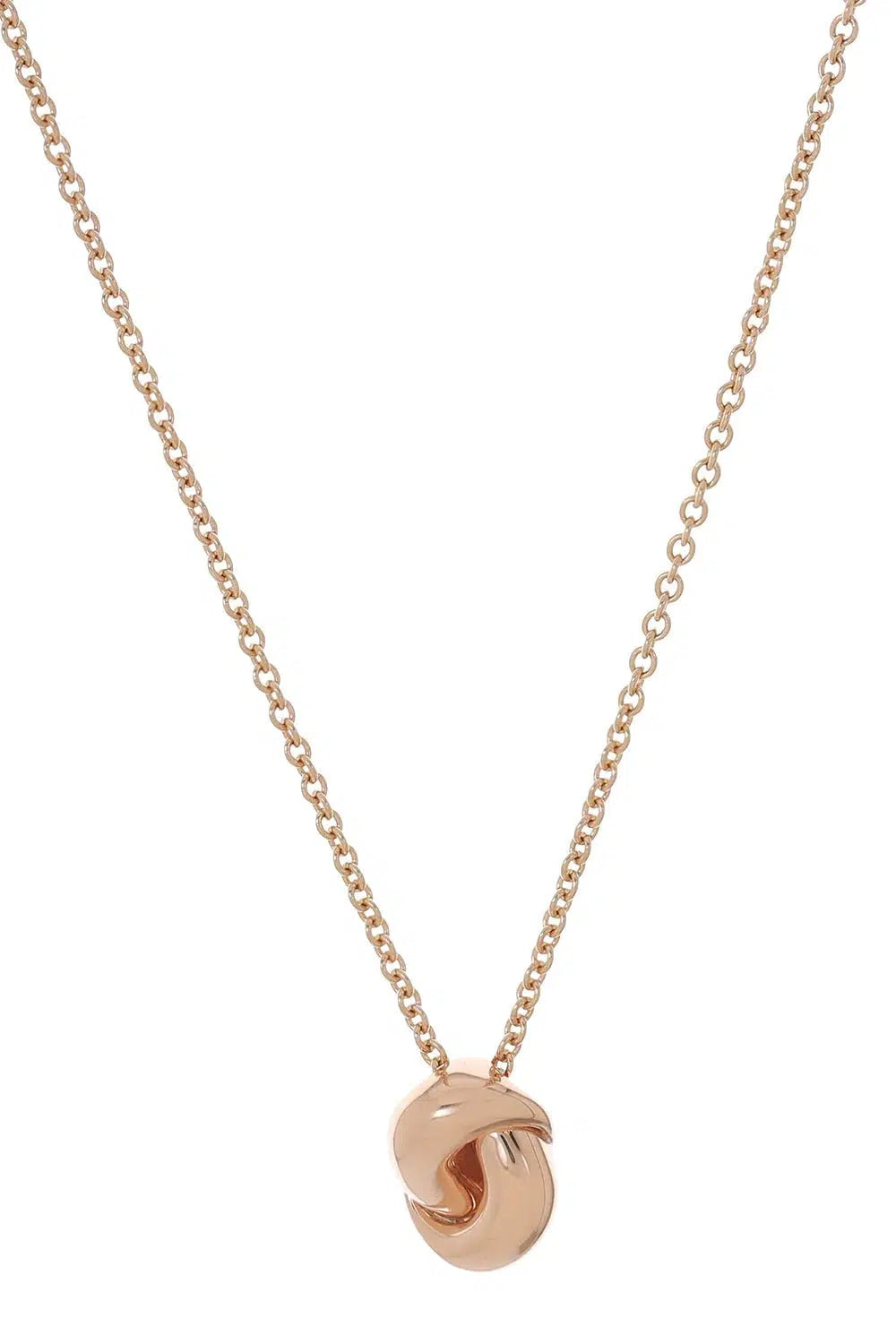 THE LOVE KNOT BY CORALIE-Knot Necklace-ROSE GOLD