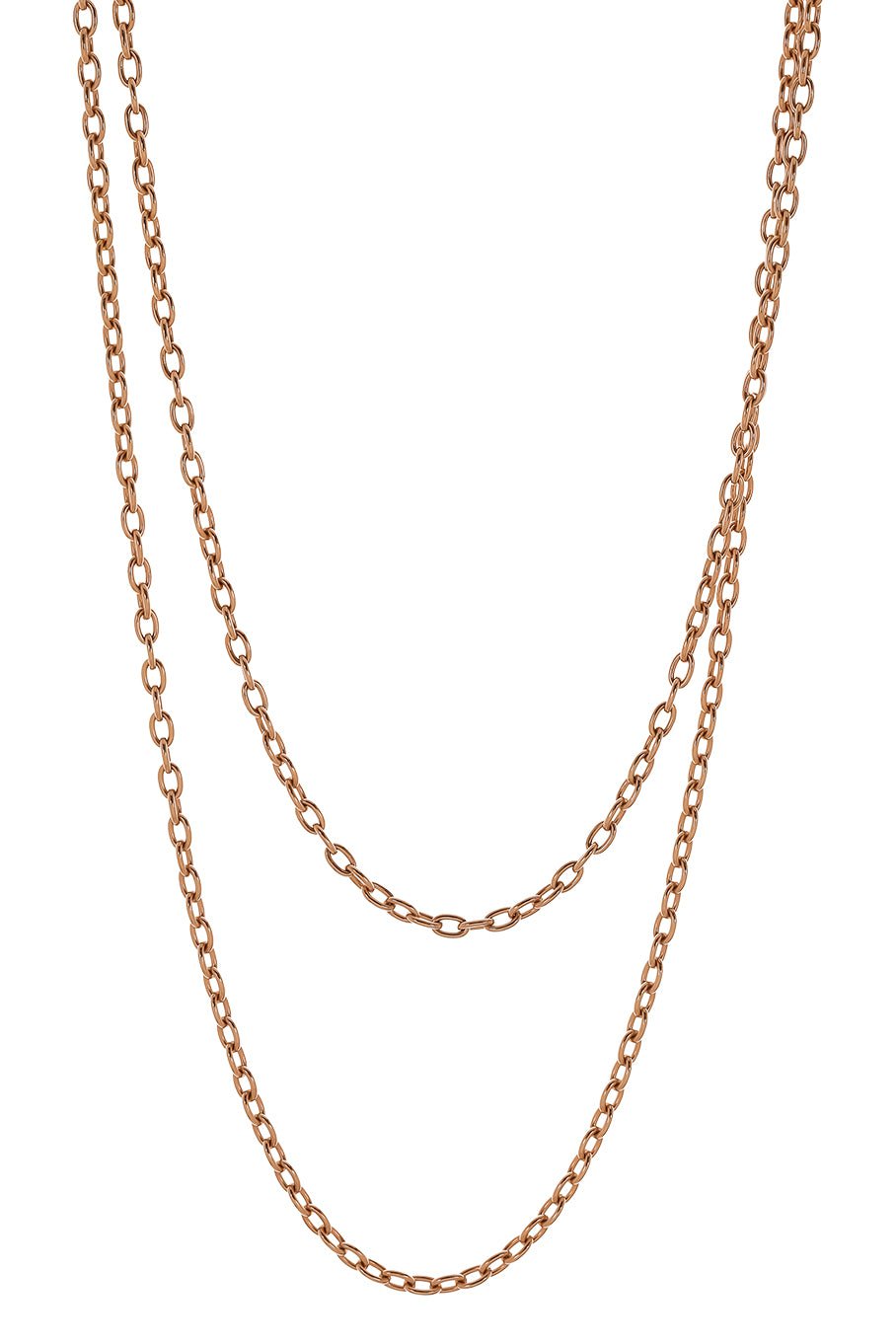 THE LOVE KNOT BY CORALIE-Rose Gold Chain - 37in-ROSE GOLD