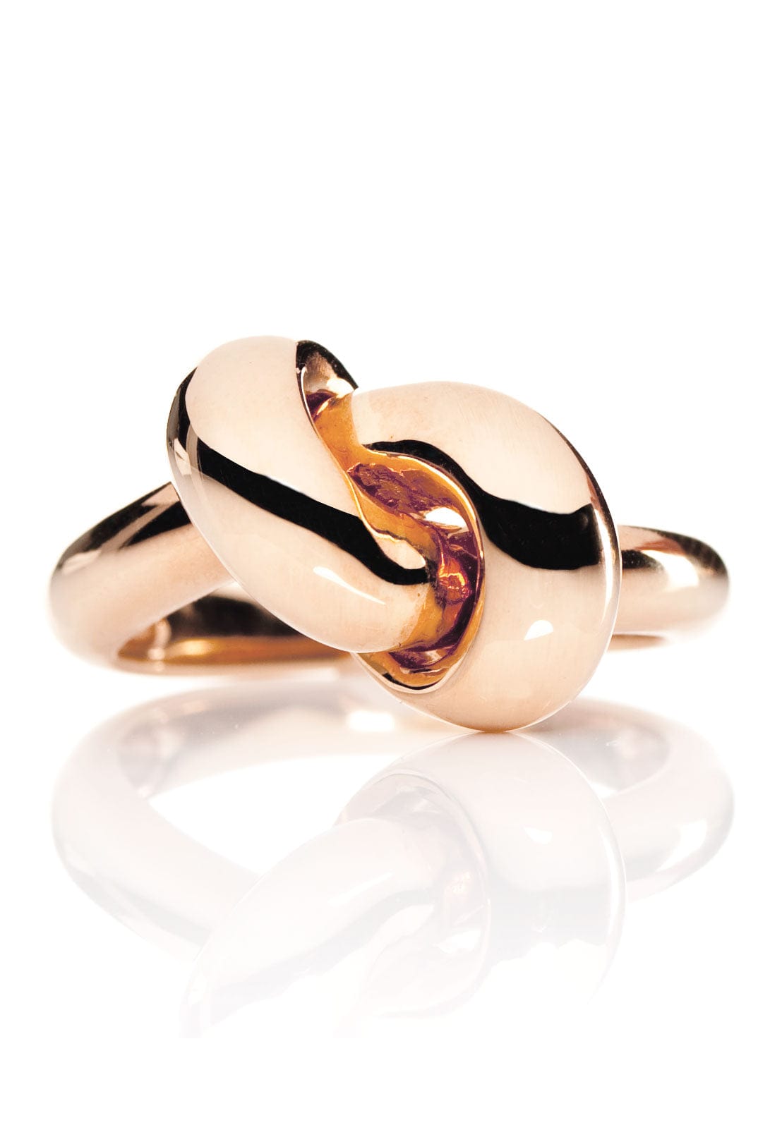 THE LOVE KNOT BY CORALIE-Rose Gold Love Knot Ring-ROSE GOLD