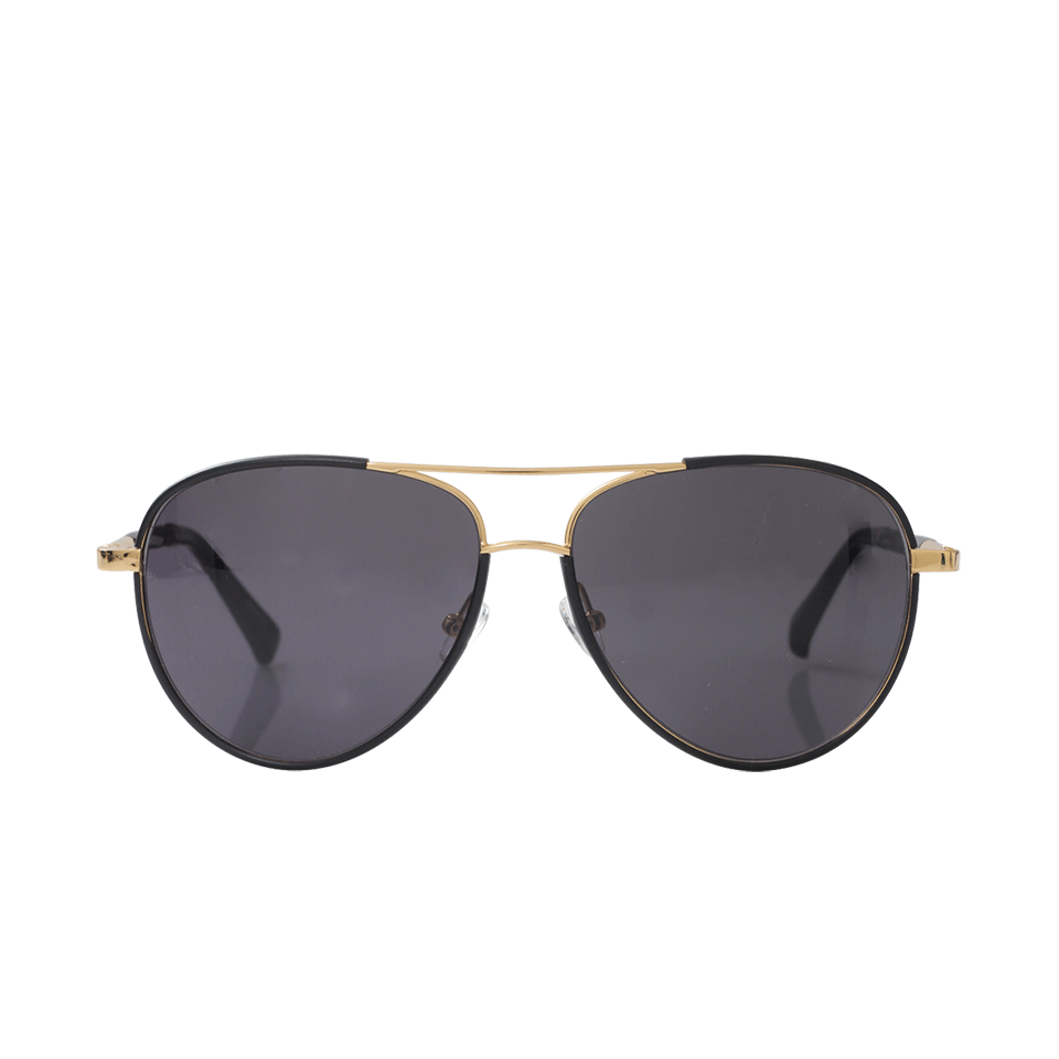 THE ROW-Aviator Sunglasses-GLD/BLCK