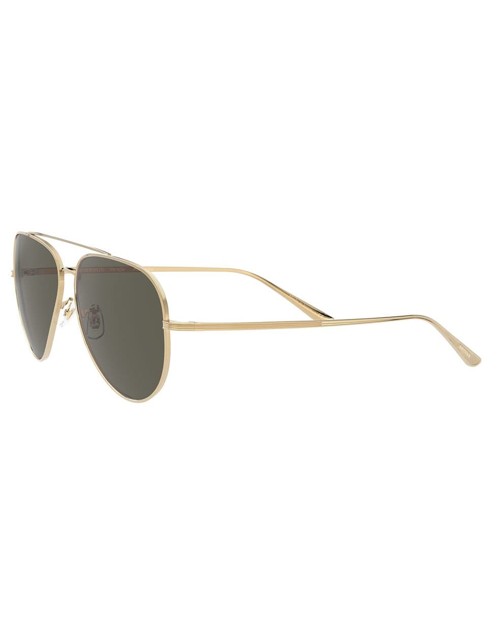 THE ROW-Gold and Brown Polarized The Row Casse Sunglasses-GLD/POLR